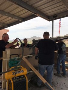 Olson Concrete Structures and Desert Ready Mix help with New Gratitude Corner - (2)